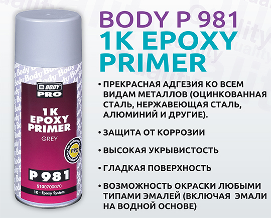 BODY P981 1K EPOXY PRIMER